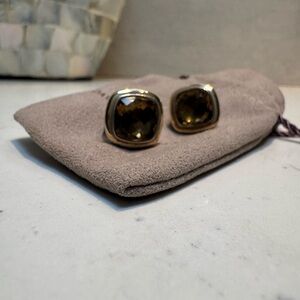 David Yurman Gold and Brown Earrings